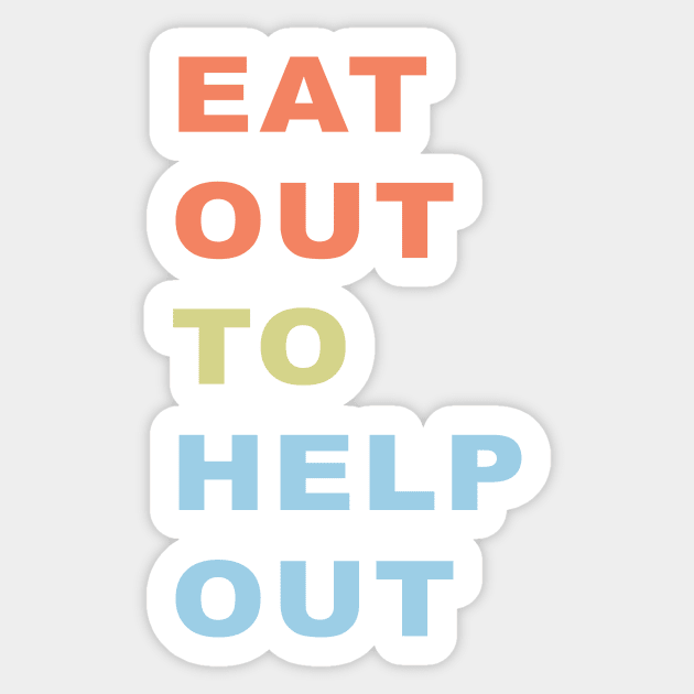 eat out help out Sticker by yellowpinko